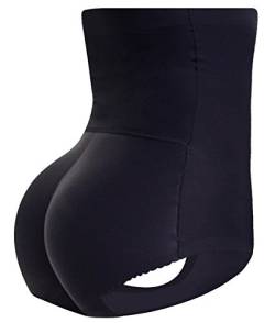 Everbellus Damen Butt Lifter Shapewear mit Bauch Control Padded Höschen Hip Enhancer Schwarz Large von Everbellus