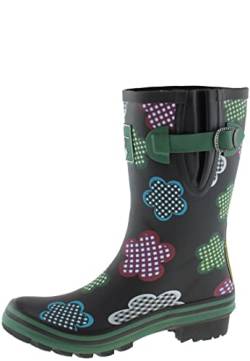 Evercreatures Ladies All Black Wellies Short UK7/EU40 von Evercreatures