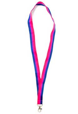 Everflag Regenbogen Halsband Bi-Pride mit Karabinerhaken 45cm lang von Everflag