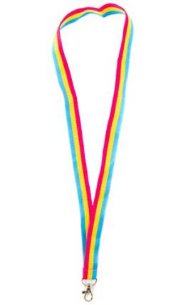 Everflag Regenbogen Halsband Pansexuell mit Karabinerhaken 45cm lang von Everflag