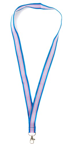 Everflag Regenbogen Halsband Transgender mit Karabinerhaken 45cm lang von Everflag