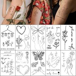Esland Realistische Temporäre Tattoos Heilungsprozess Selbstwachstum Psychische Gesundheit Selbstliebe Tattoo Aufkleber für Frauen von Everjoy