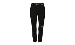 EVERLAST Damen Leonard 7/8 Kompressionshose, Schwarz/Gold, L von Everlast