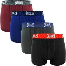 Everlast 4er Pack Boxershorts Baumwolle Herren Unterhose Unterwäsche (DE/NL/SE/PL, Alphanumerisch, L, Regular, Regular, ASS08) von Everlast