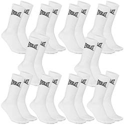 Everlast Unisex Hohe Sportsocken 10 Paar Socken, Weiß/Schwarz, 43-46 von Everlast
