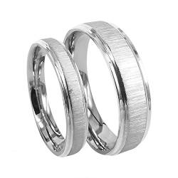 Everstone Titan Ringe Eheringe Titan Silberne Ringes Verlobungsringe Größe: 47-76 von Everstone