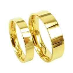 Everstone Verlobungsringe Paar Trauringe eingestellt Titan Ringe Poliert Größe: 47-76 von Everstone