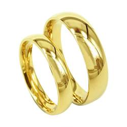 Everstone Verlobungsringe Paar Trauringe eingestellt Titan Ringe Poliert Größe: 47-76 von Everstone
