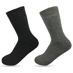 Happy Bavaria 4 Paar Extra Thermo Damen Socken Winter Thermosocken Damensocken Winter Warm frottee Wintersocken Baumwolle ohne Gummi (grau, 39-42) von EveryHead