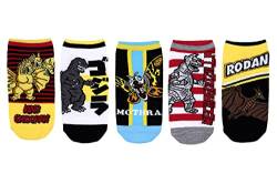 Godzilla 5 Paar Lowcut Socken – passend für Damenschuhgröße 37-45 (5 Paar), Mehrfarbig/Meereswellen (Ocean Tides), Einheitsgröße von Everything Legwear