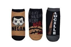 The Walking Dead Lowcut Socken (3 Paar), Negan, Lucille No Show, für Damen Schuhgröße 37-44 von Everything Legwear