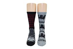 The Walking Dead Socken Merchandise (2 Paar) – (Damen) The Walking Dead Gifts Walker Geeks Crew Socken – passend für Schuhgröße: 37-45 (Damen) von Everything Legwear