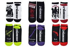 The Walking Dead Socken für Damen, 6 Paar, AMC Daryl Dixon, Michonne, Walkers, niedrig geschnittene Socken, passend für Schuhgröße 34-10 (Damen) von Everything Legwear