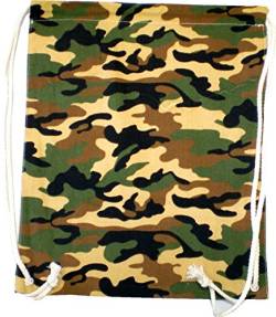 Beutel Rucksack Hipster Tasche tarn Farbe Turnbeutel Camouflage Stoffbeutel von Evil Wear