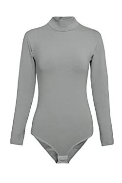 Evoni Damen Body Langarm Grau XXL 44 von Evoni