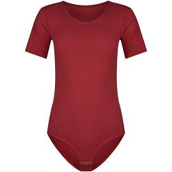 Evoni Damen Body kurzarm bordeaux M von Evoni