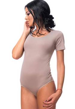 Evoni Damen Body kurzarm cappuccino L von Evoni