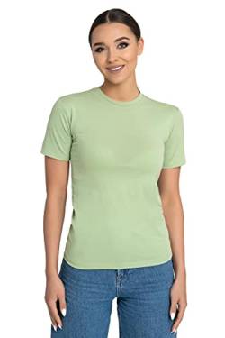 Evoni Damen T-Shirt Kurzarm grün XXL von Evoni