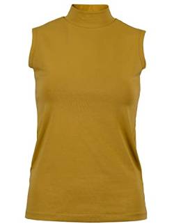 Evoni Damen T-Shirt ärmellos senf XL von Evoni