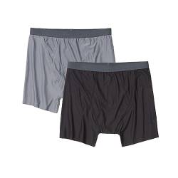 ExOfficio Herren Standard Give-N-Go 2.0 Boxershorts, 2er-Pack, Steel Onyx/Black, X-Large von ExOfficio