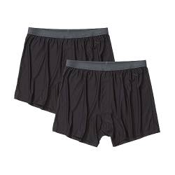 ExOfficio Herren Standard Give-N-Go 2.0 Boxershorts, Schwarz, Größe L, 2er-Pack von ExOfficio