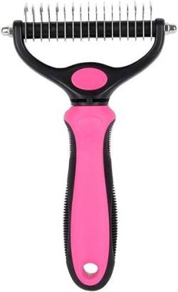 Pet Grooming Brush Self Cleaning Slicker Brushes For Dogs And Cats Remove Long & Thick Hair, Pet Grooming Tool For Grooming Loose Hair (Pink) von ExaRp