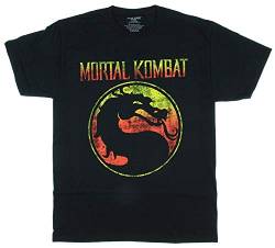 Mortal Kombat Logo Licensed Graphic Men Short Sleeve T Shirt von Exceed