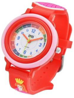 Excellanc Coole Qbos Kinder Armband Uhr Prinzessin Weiß Rot Rosa Analog Silikon Kunststoff Quarz Jungen Mädchen Kids 94500025003 von Excellanc