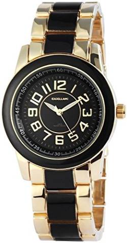 Excellanc Damen Analog Quarz Uhr mit Verschiedene Materialien Armband 150901000012 von Excellanc