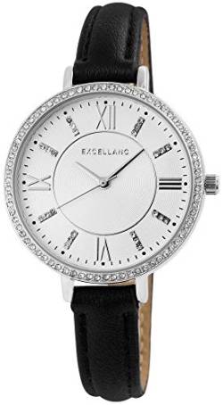 Excellanc Damen – Uhr Lederimitations Armbanduhr Analog Quarz 1900174 von Excellanc