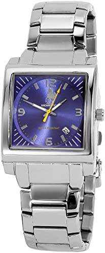 Excellanc Herren Armband Uhr Blau Silber Analog Datum Metall Quarz Mode Männer 9331423028001 von Excellanc