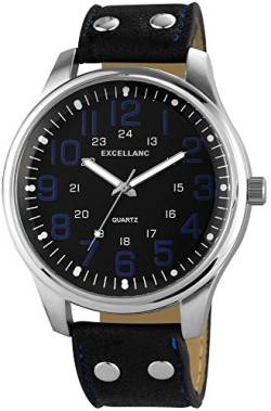 Excellanc Herren-Armbanduhr XL Analog Quarz Verschiedene Materialien 295021000142 von Excellanc