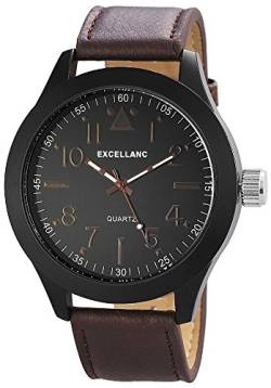 Excellanc Herren-Armbanduhr XL Analog Quarz Verschiedene Materialien 295071000171 von Excellanc
