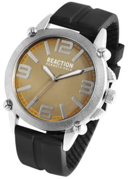 Excellanc Kenneth Cole Reaction Design Mode Herren Armband Uhr Kupfer Schwarz Analog Silikon Männer 3 ATM Bar 9RK50091003 von Excellanc