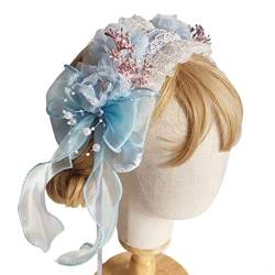Elegante Spitzen-Blumen-Haarbänder, langlebige Haarreifen mit Perlendekor, Stirnbänder für Frauen, Hochzeitsfeier, niedliche Stirnbänder für Frauen, niedliches Blumendekor, Stirnbänder für Frauen, zum von Exingk