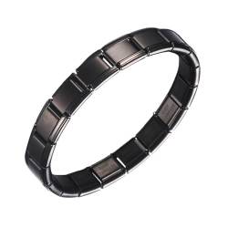 Exingk Stilvolles Charm-Armband aus Edelstahl, stilvolles Armband, verstellbares Handgelenk-Schmuck, leichter Armreif für Damen, elastisches Charm-Armband von Exingk