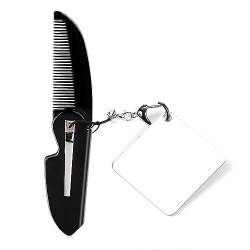 Faltbarer Taschenkamm für Herren, Haarkamm für die tägliche Fellpflege, Styling, Bart- oder Schnurrbart, faltbarer Bartkamm für Männer von Exingk
