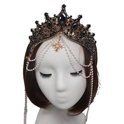 Vintage-Schmuck-Zubehör, geprägte Göttlichkeit, Perlenkette, Stirnband, Metall, DIY-Material, Rosen-Stirnband, DIY-Material von Exingk