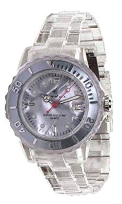 Exodus PT-381 Herren-Armbanduhr transparent aus Polycarbonat, grau, Armband von Exodus