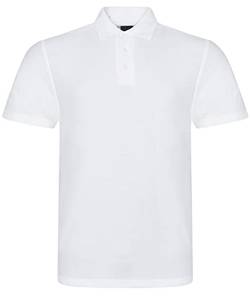 Herren-Poloshirt, kurzärmelig, einfarbig, für Arbeit, Freizeit – XS, S, M, L, XL, 2XL, 3XL, 4XL, 5XL, 6XL, 7XL, 8XL, weiß, XXXXXXXL von Expert Workwear