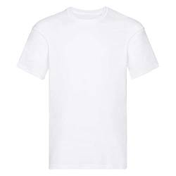 Herren-T-Shirt, kurzärmelig, Rundhalsausschnitt, 100 % Baumwolle, normale Passform, weiß, 3XL von Expert Workwear