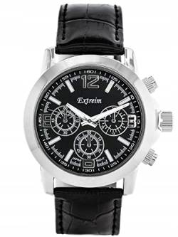 Extreim EXT-8386A-5A Herren-Armbanduhr, analog, Schwarz von Extreim