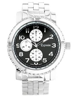 Extreim EXT-8814R-2A Herren-Armbanduhr, analog, silberfarben von Extreim