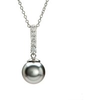 Eye Candy Collier ECJ-NL0048, 925er Sterling-Silber Collier mit einem Handanhänger und Zirkonia von Eye Candy