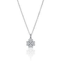 Eye Candy Collier ECJ-NL0092, 925er Sterling-Silber Collier mit einem Anhänger und Zirkonia von Eye Candy