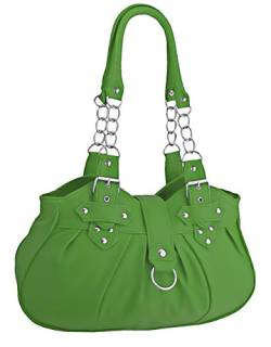 EyeCatchBags - Huron Damen Schultertasche/Handtasche aus Kunstleder Apple Green von EyeCatchBags
