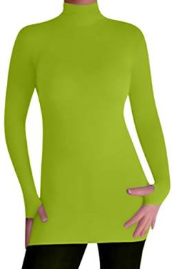 EyeCatchClothing - Damen Stretch Rolli mit geringem Gewicht Lime Grun S/M von EyeCatchClothing