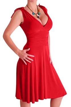 EyeCatchClothing - Sasha verführerisches Kleid in griechischem Style Rot Gr. 12 UK / 40 EU von EyeCatchClothing