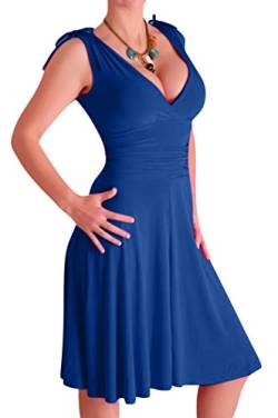 EyeCatchClothing - Sasha verführerisches Kleid in griechischem Style Royal Blau Gr. 18 UK / 46 EU von EyeCatchClothing