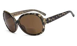 Eyekepper Bifocal Sonnenbrille Frauen Sun Leser +2.50 Strength Lesen Sonnenbrille Übergröße (Braun-Schildkröte) von Eyekepper
